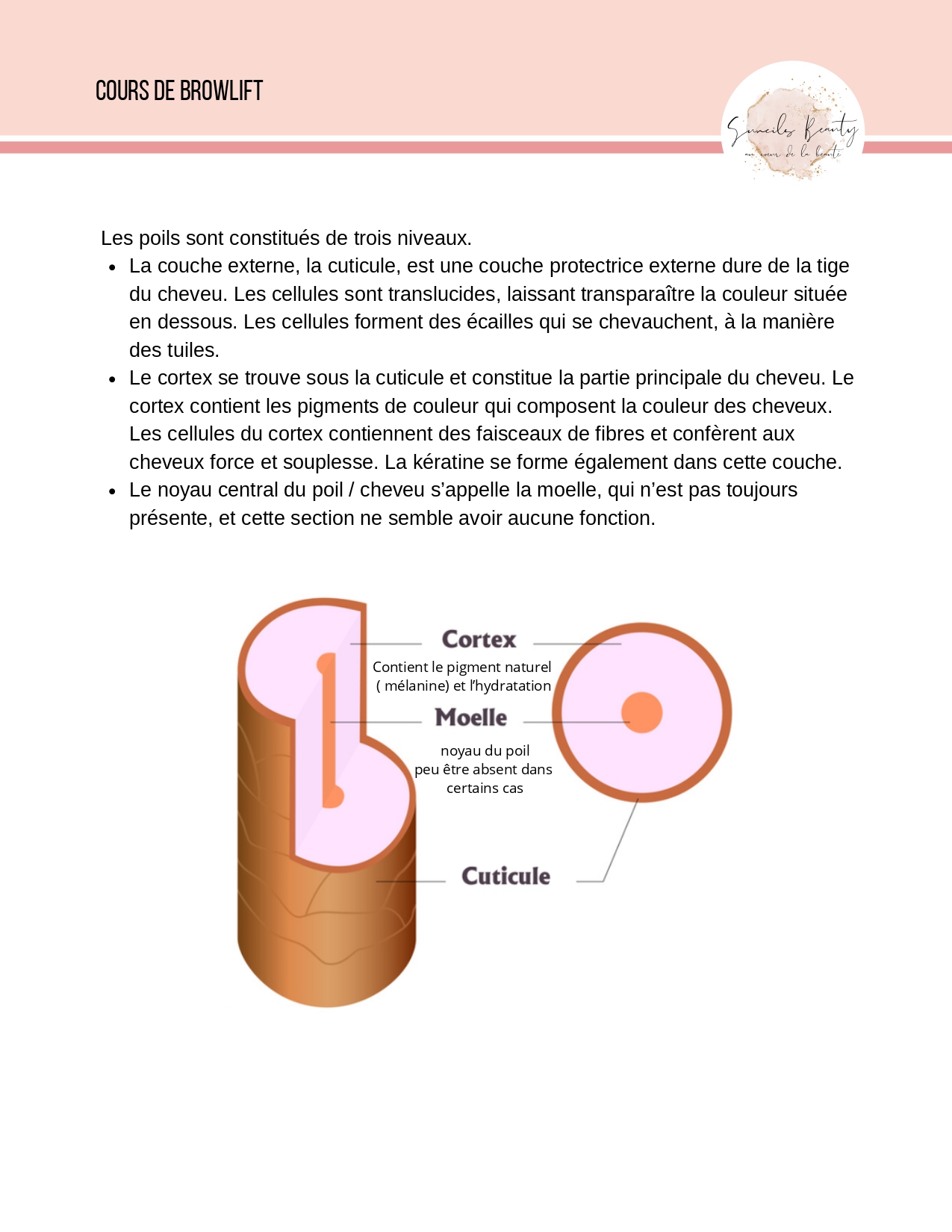 Extrait du livret de formation Browlift page 9